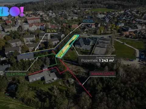 Prodej pozemku pro bydlení, Olomouc - Svatý Kopeček, 1243 m2