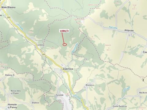 Dražba lesa, Zubrnice, 18 m2