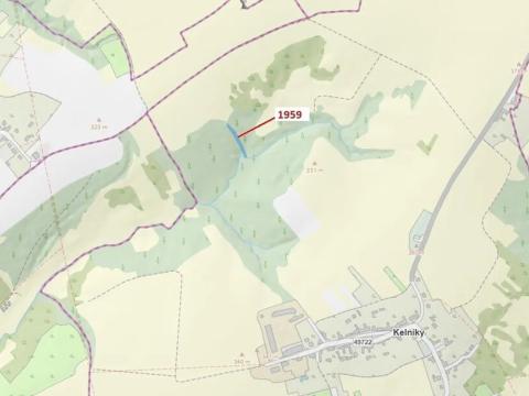 Dražba lesa, Kelníky, 1160 m2