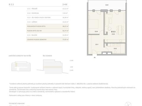 Prodej bytu 2+kk, Brno, Antonína Slavíka, 63 m2