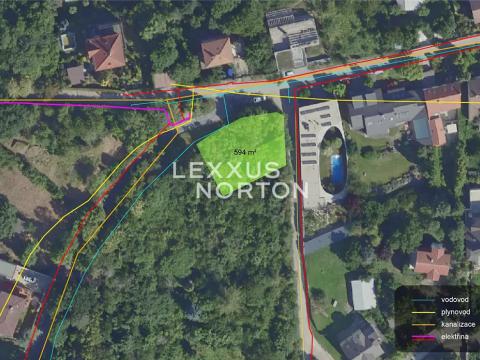 Prodej pozemku pro bydlení, Praha - Troja, Nad Popelářkou, 594 m2