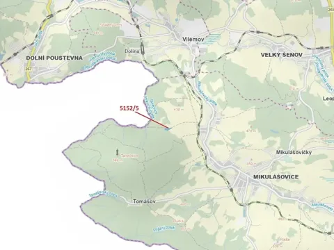 Dražba lesa, Mikulášovice, 4741 m2