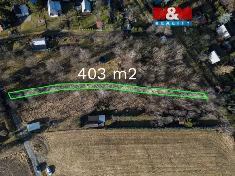 Prodej pole, Olomouc - Droždín, 403 m2