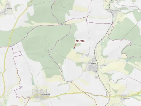 Dražba lesa, Milavče, 1643 m2