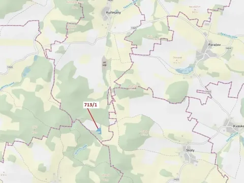 Dražba lesa, Kuřimany, 5067 m2