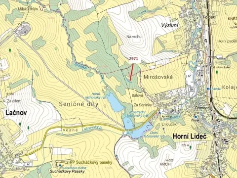 Dražba lesa, Lačnov, 1723 m2