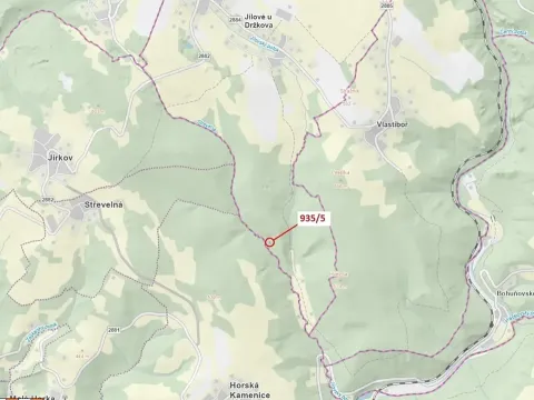 Dražba lesa, Jílové u Držkova, 88 m2