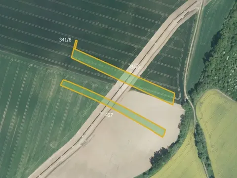 Prodej podílu pole, Honětice, 9179 m2