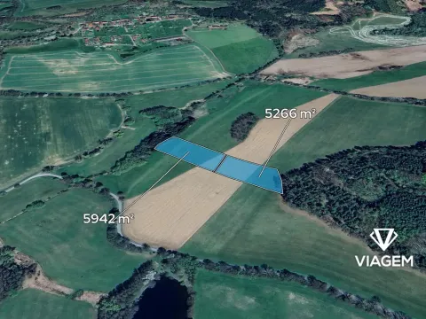 Prodej podílu pole, Borotín, 1868 m2