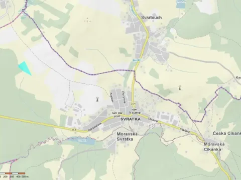 Prodej pole, Svratka, nám. Nár. povst., 17965 m2