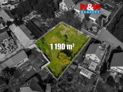 Prodej pozemku pro bydlení, Všetaty, 1190 m2