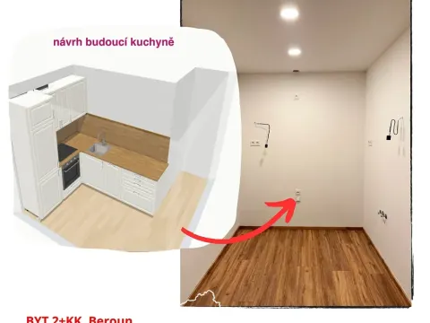 Pronájem bytu 2+kk, Beroun, Košťálkova, 40 m2