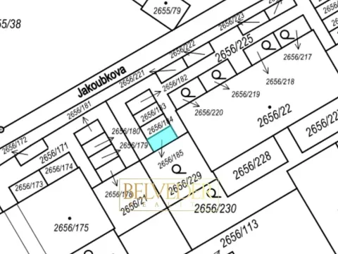 Prodej pozemku, Teplice, Jakoubkova, 13 m2
