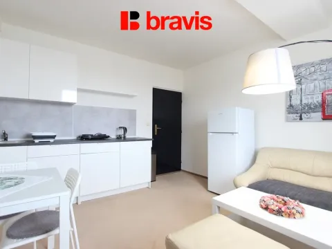 Pronájem bytu 2+kk, Brno - Štýřice, Táborského nábřeží, 40 m2