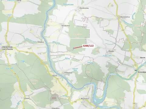 Dražba lesa, Hosty, 1942 m2