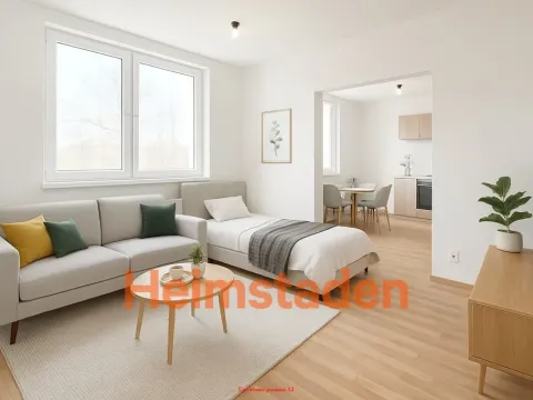 Pronájem bytu 1+kk, Karviná - Hranice, Slovenská, 31 m2