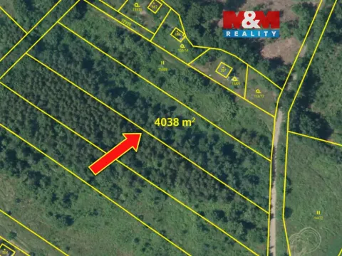 Prodej louky, Velké Popovice, 4038 m2