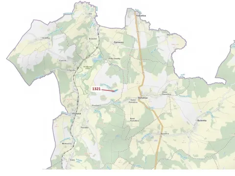 Dražba lesa, Višňová, 21506 m2