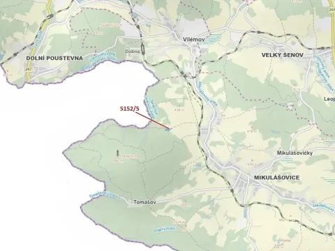 Dražba lesa, Mikulášovice, 4741 m2