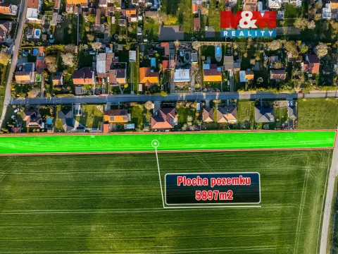 Prodej pozemku pro bydlení, Moravany, 5897 m2