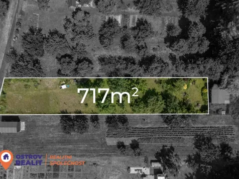 Prodej zahrady, Lutín, 717 m2