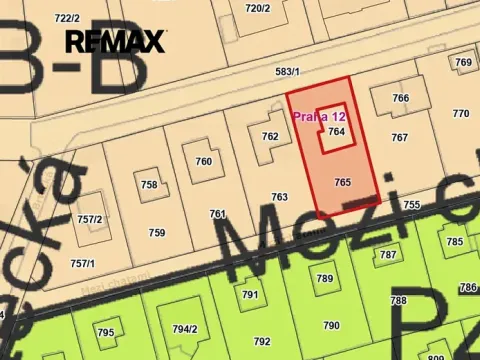 Prodej pozemku pro bydlení, Praha - Točná, Na Stráňkách, 425 m2