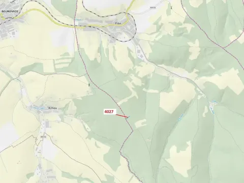 Dražba lesa, Pitín, 1282 m2