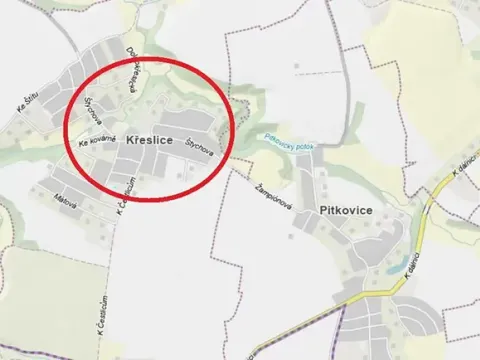 Prodej pozemku pro bydlení, Praha - Křeslice, 2300 m2