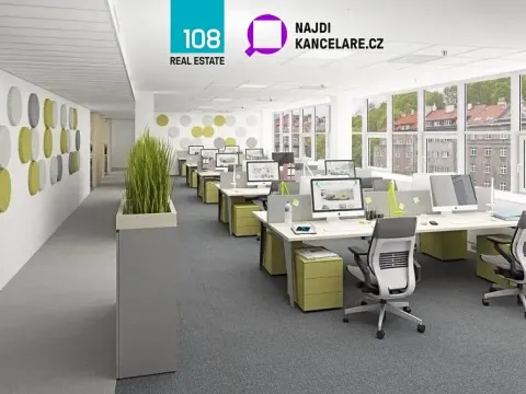 Pronájem kanceláře, Praha - Smíchov, Radlická, 880 m2