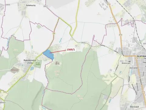 Dražba lesa, Chrudim, 59928 m2