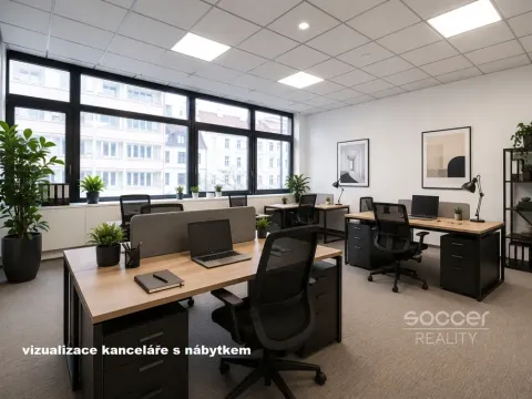 Pronájem kanceláře, Praha - Libeň, Sokolovská, 114 m2