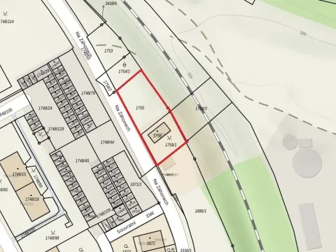 Pronájem komerčního pozemku, Praha, Na záhonech, 908 m2