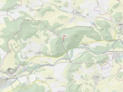 Dražba lesa, Rabí, 4478 m2