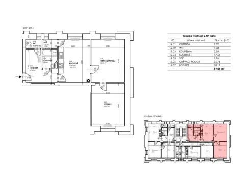 Pronájem bytu 3+kk, Holovousy, 89 m2