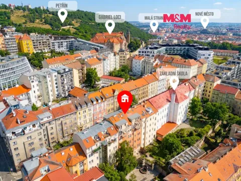 Prodej bytu 3+kk, Praha - Smíchov, Grafická, 36 m2