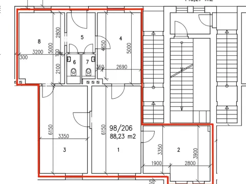 Pronájem kanceláře, Ostrava, Mírová, 104 m2