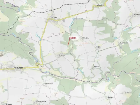 Dražba lesa, Břežany, 425 m2