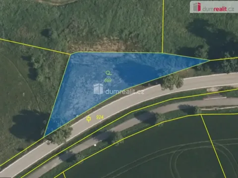 Prodej pozemku, Zlatá Koruna - Rájov, 1054 m2