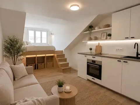 Pronájem bytu 1+kk, Praha - Nusle, Petra Rezka, 19 m2