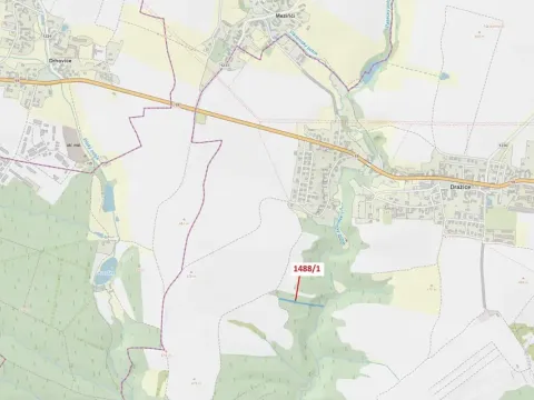 Dražba lesa, Dražice, 1957 m2