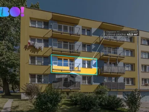 Prodej bytu 1+1, Karviná, Borovského, 43 m2