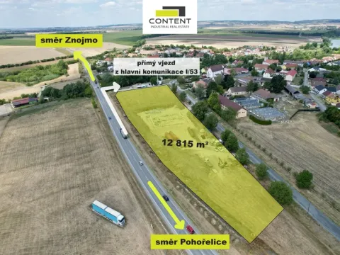 Prodej komerčního pozemku, Branišovice, 12815 m2