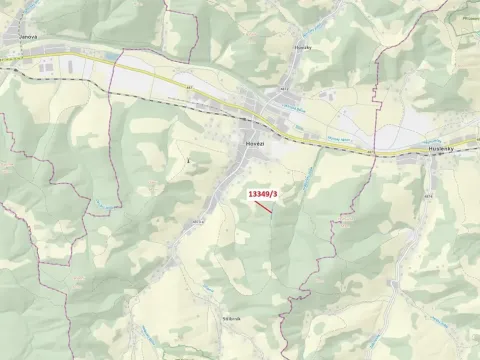 Dražba pozemku, Hovězí, 655 m2