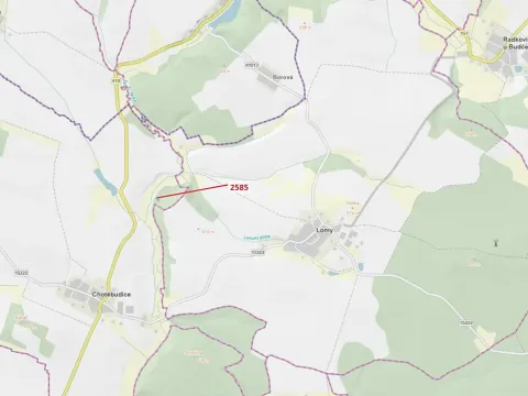 Dražba lesa, Chotěbudice, 774 m2